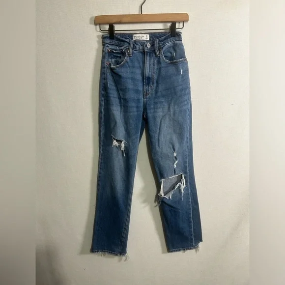 Abercrombie & fitch The ankle straight ultra high rise - Picture 2 of 4